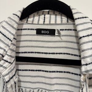BDG Urban Outfitters Striped Tie-Front Boho Blouse M